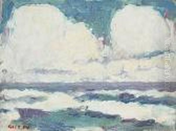 Quiet Sea Oil Painting by Selden Connor Gile