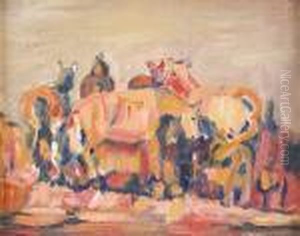 Horses Oil Painting by Selden Connor Gile