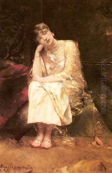 Contemplation Oil Painting by Benjamin Jean Joseph Constant