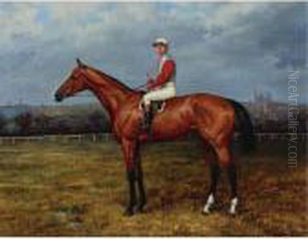 St. Maclou, Winner Of The Lincolnshire Handicap, Lincoln Oil Painting by G.D. Giles