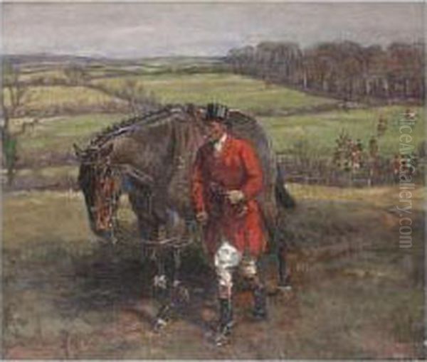 The End Of The Hunt Oil Painting by G.D. Giles