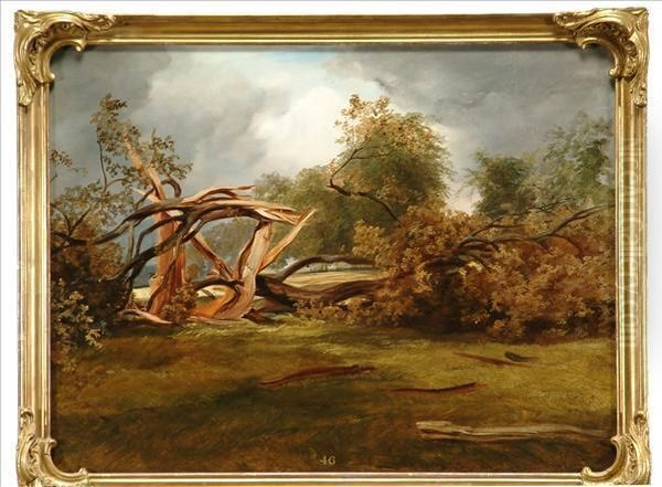 The Blasted Oak Oil Painting by James William Giles