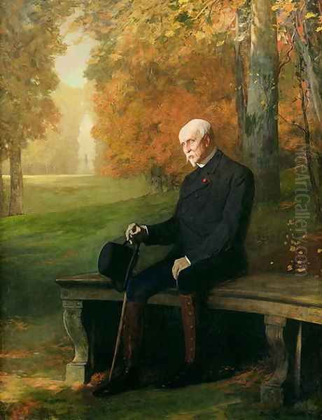 Portrait of Henri d'Orleans (1822-97) Duc d'Aumale, 1896 Oil Painting by Benjamin Jean Joseph Constant