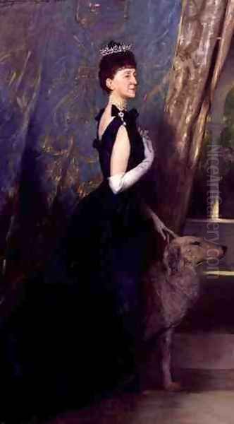 Sophia, Lady Paston-Cooper, 1899 Oil Painting by Benjamin Jean Joseph Constant