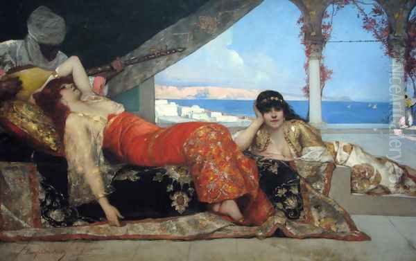 Favorite of the Emir Oil Painting by Benjamin Jean Joseph Constant