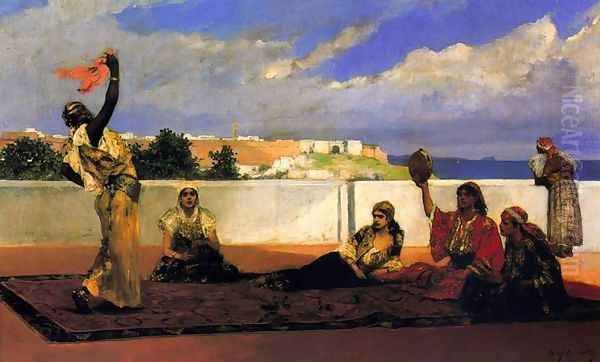 La Danse du foulard Oil Painting by Benjamin Jean Joseph Constant