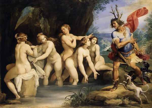 Diana and Actaeon 1603-06 Oil Painting by Giuseppe Cesari