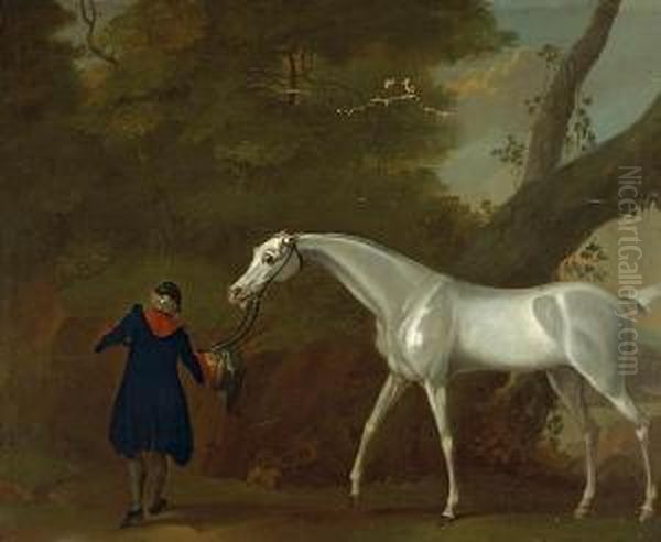 Lord Cravens Grey Mare Oil Painting by Sawrey Gilpin