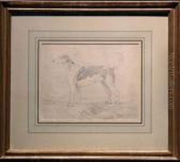 A Hound In A Landscape Oil Painting by Sawrey Gilpin