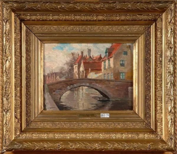 Coin De Bruges Oil Painting by Victor Gilsoul