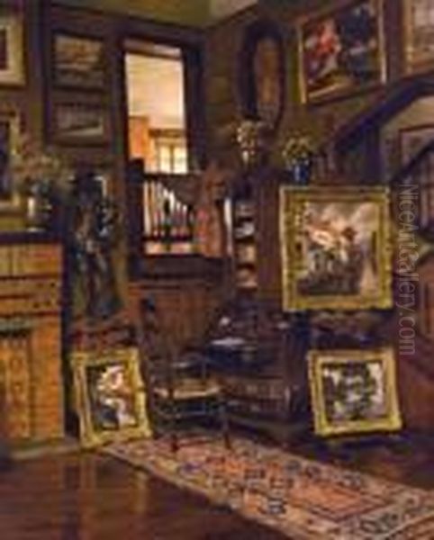 Interieur De L'artiste Oil Painting by Victor Gilsoul