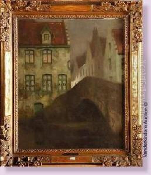 Pont A Malines Oil Painting by Victor Gilsoul