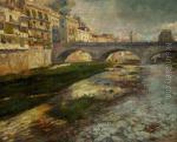 Girona. Oil Painting by Francisco Arasa