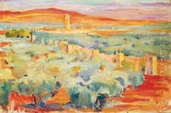 Vista De Ciudad Oil Painting by Francisco Arasa