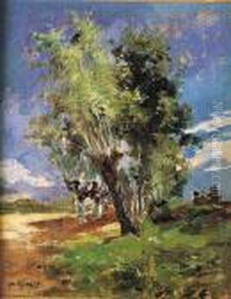 Arboles Oil Painting by Francisco Arasa