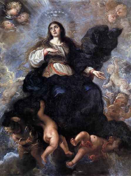 Assumption of the Virgin c. 1657 Oil Painting by Juan Carreno De Miranda