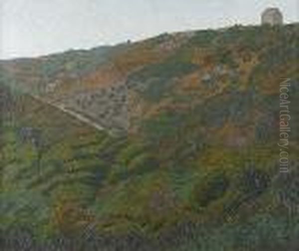 Valency Castle, Cornwall Oil Painting by Charles Ginner