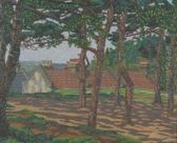 On The East Heath Oil Painting by Charles Ginner