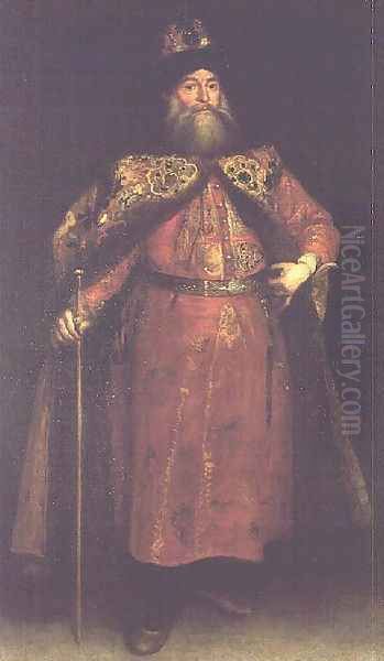 The Russian Ambassador Piotr Ivanowitz Potemkin, 1681 Oil Painting by Juan Carreno De Miranda