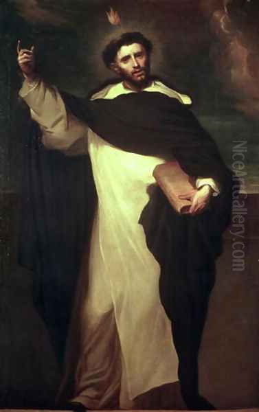 St. Dominic Oil Painting by Juan Carreno De Miranda