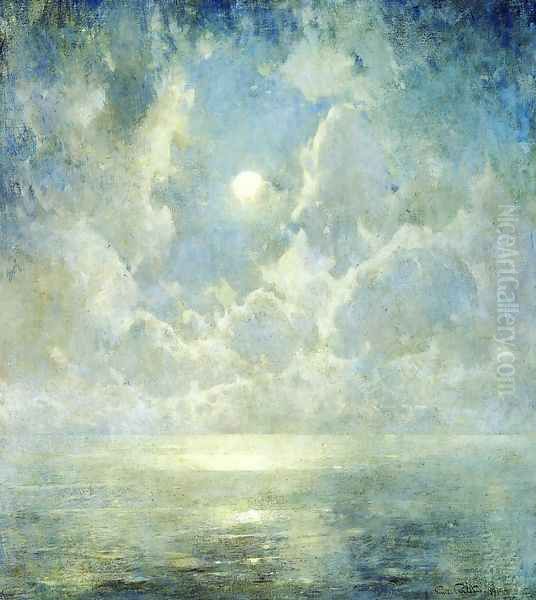 Moonlight on the Kattegat Oil Painting by Emil Carlsen