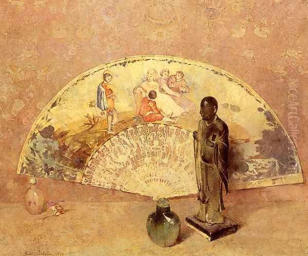 The French Fan Oil Painting by Emil Carlsen