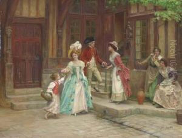 Le Lendemain Des Noces Oil Painting by Jules Girardet