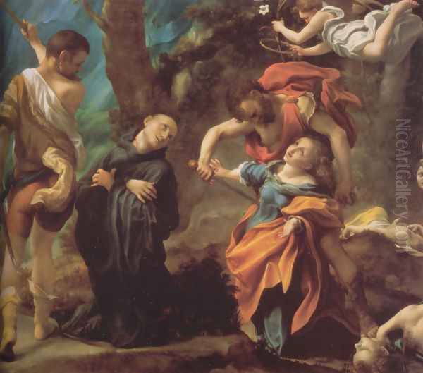 The Martyrdom Of Four Saints Oil Painting by Antonio Allegri da Correggio