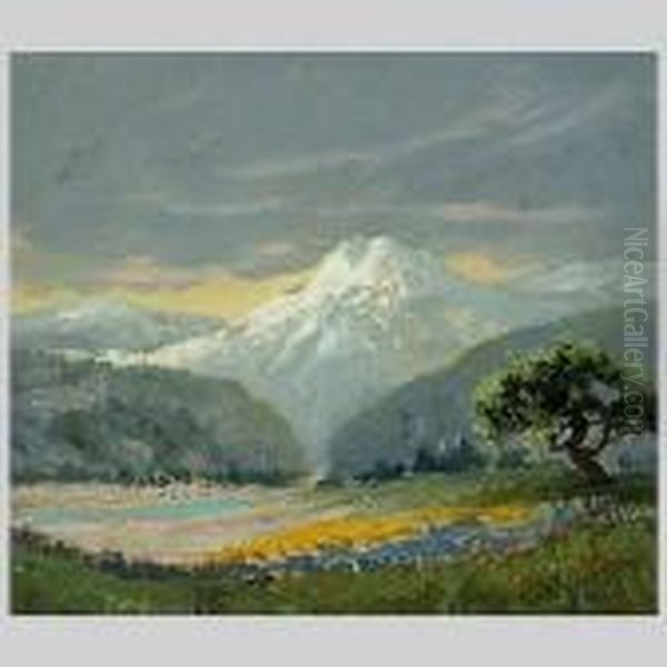 Californiamountain Landscape Oil Painting by Frank J. Girardin