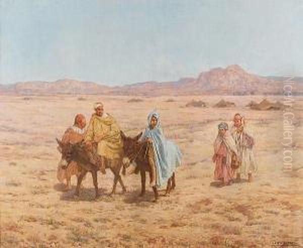 On The Way To Market Oil Painting by Louis-Auguste Girardot