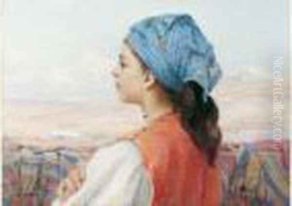 Belle Marocaine De Tetouan Oil Painting by Louis-Auguste Girardot