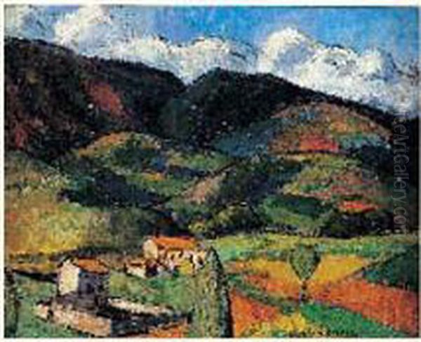 Paysage De Montagne Oil Painting by Pierre Paul Girieud