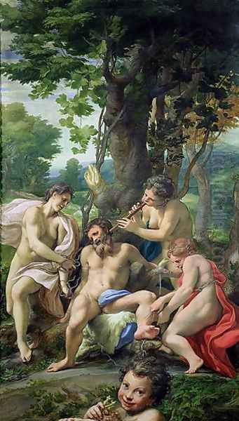 Allegory of the Vices, 1529-30 Oil Painting by Antonio Allegri da Correggio