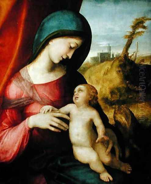 Madonna and Child, 1512-14 Oil Painting by Antonio Allegri da Correggio