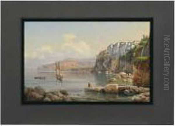 Veduta Di Sorrento Oil Painting by Guglielmo Giusti