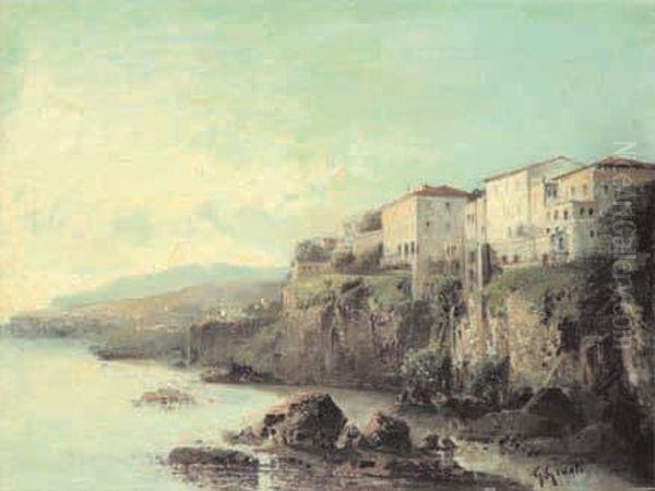 Veduta Di Sorrento Oil Painting by Guglielmo Giusti