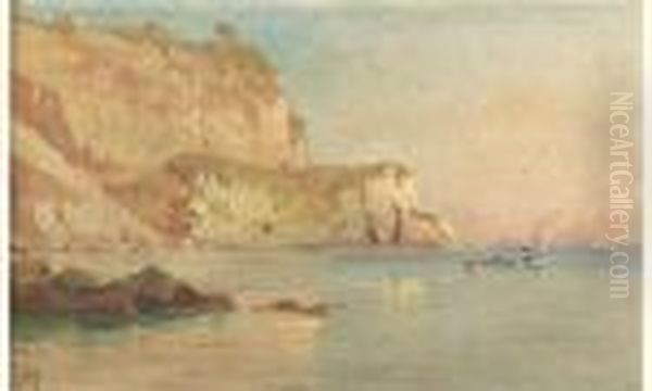 La Baie De Capri Oil Painting by Guglielmo Giusti