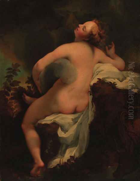 Io Oil Painting by Antonio Allegri da Correggio