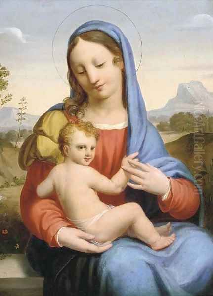 The Madonna and Child 2 Oil Painting by Antonio Allegri da Correggio