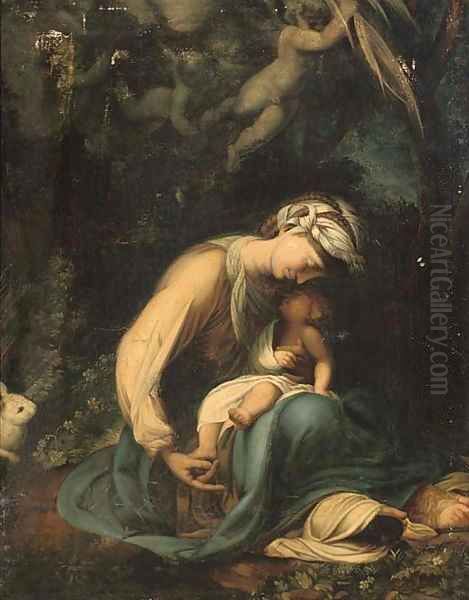 La Zingarella 2 Oil Painting by Antonio Allegri da Correggio