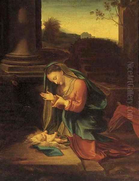 The Madonna and Child Oil Painting by Antonio Allegri da Correggio