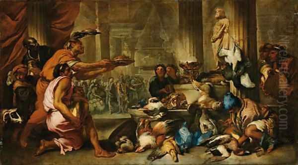 A Pagan Sacrifice Oil Painting by Giovanni Benedetto Castiglione