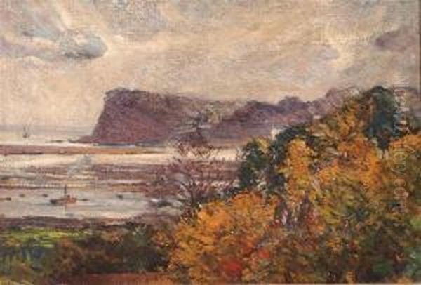 Coastal Landscape With Cliff Oil Painting by John Hamilton Glass