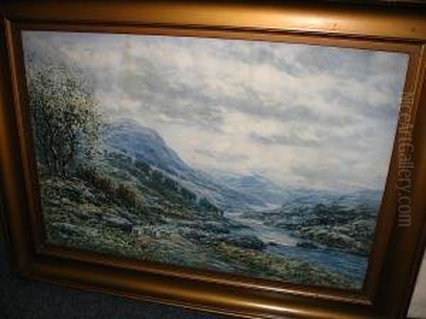 A Shepherd In A Landscape, And Another, A Pair (2) Oil Painting by John Hamilton Glass