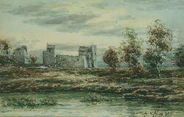 Castle Ruins Oil Painting by John Hamilton Glass