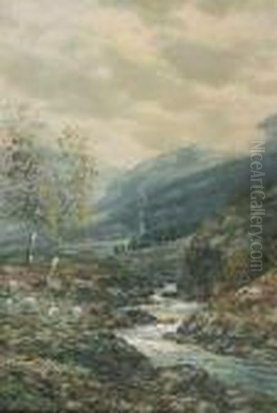 A River Gorge In The Highlands Oil Painting by John Hamilton Glass