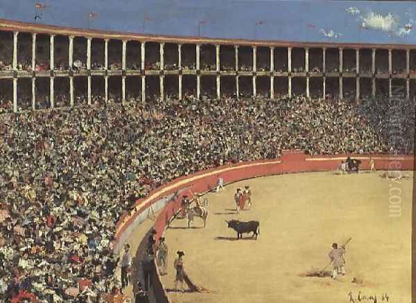 The Bullfight, 1884 Oil Painting by Ramon Casas