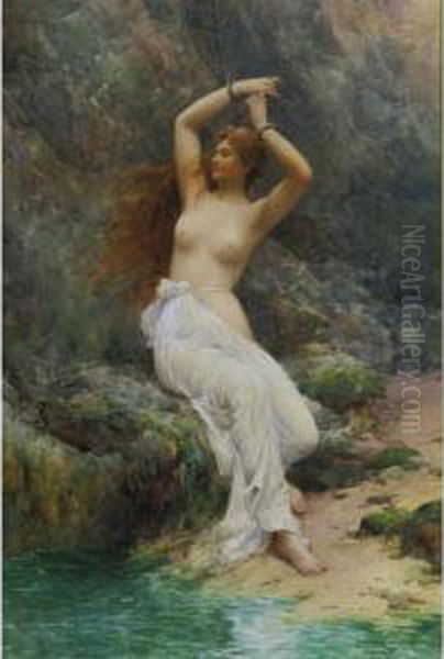 Andromeda Oil Painting by Alfred I Glendening