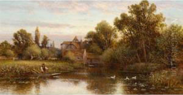 The Ferryman Oil Painting by Alfred I Glendening