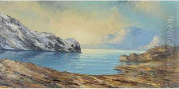 Lac De La Fare Oil Painting by Pierre Gobert